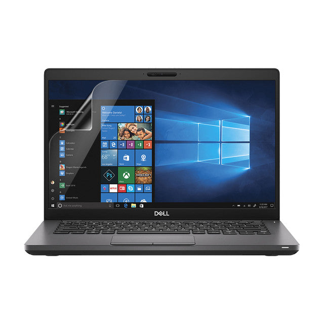 Hydrogel screen protector for Dell Latitude 14 5401 laptop, by 9eight5, covering the screen with a clear protective layer
