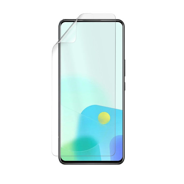 Pack of 2 9eight5 Hydrogel Screen Protectors for ZTE Axon 30S, showing clear, flexible protective film on smartphone screen