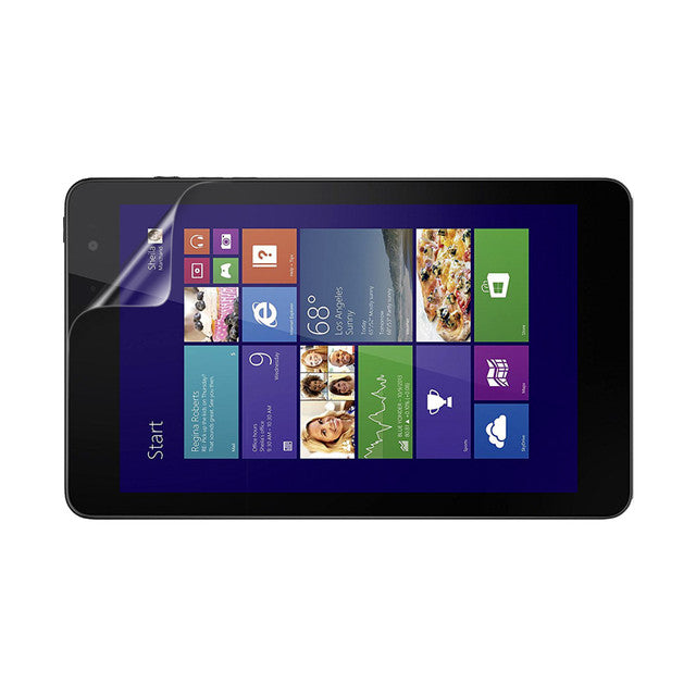 Hydrogel screen protector for Dell Venue 8 Pro by 9eight5, showing the clear, thin film covering the device screen.