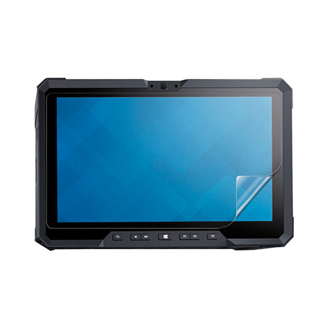 Hydrogel screen protector for Dell Latitude 12 7202 by 9eight5, showing the clear, flexible cover fitting over the laptop screen.