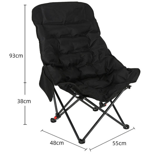ECOTREK High-Back Padded Camping Chair – 3 Position Reclining Moon Chair ECOTREK
