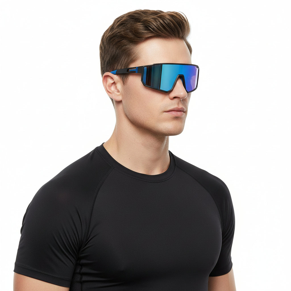 Dealonline.co.nz HD polarized sports sunglasses with blue anti-blue ray hydrophobic lenses, designed for active outdoor use