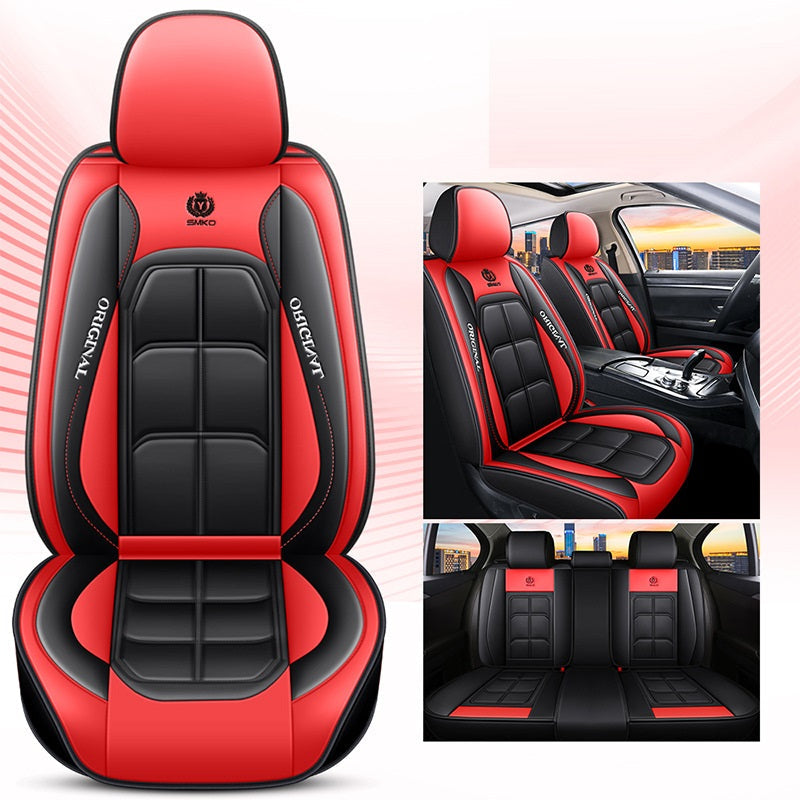 Car Seat Cover Faux Leather Cushion 5 Seater Full Set Front Rear Premium Quality dealonline.co.nz
