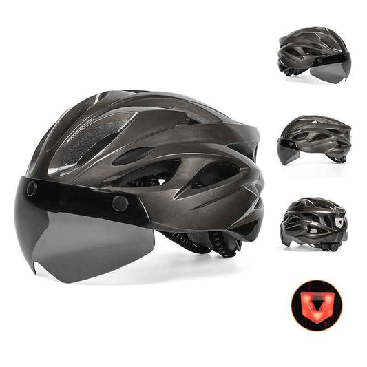 ECOTREK Bicycle Helmet with Rear Light – Adjustable Breathable Cycling Helmet HT629012