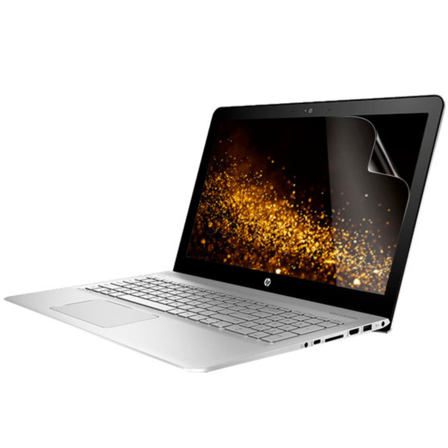 Hydrogel screen protector for HP ENVY 17 U153NR laptop by 9eight5, showing clear, thin film covering the screen.