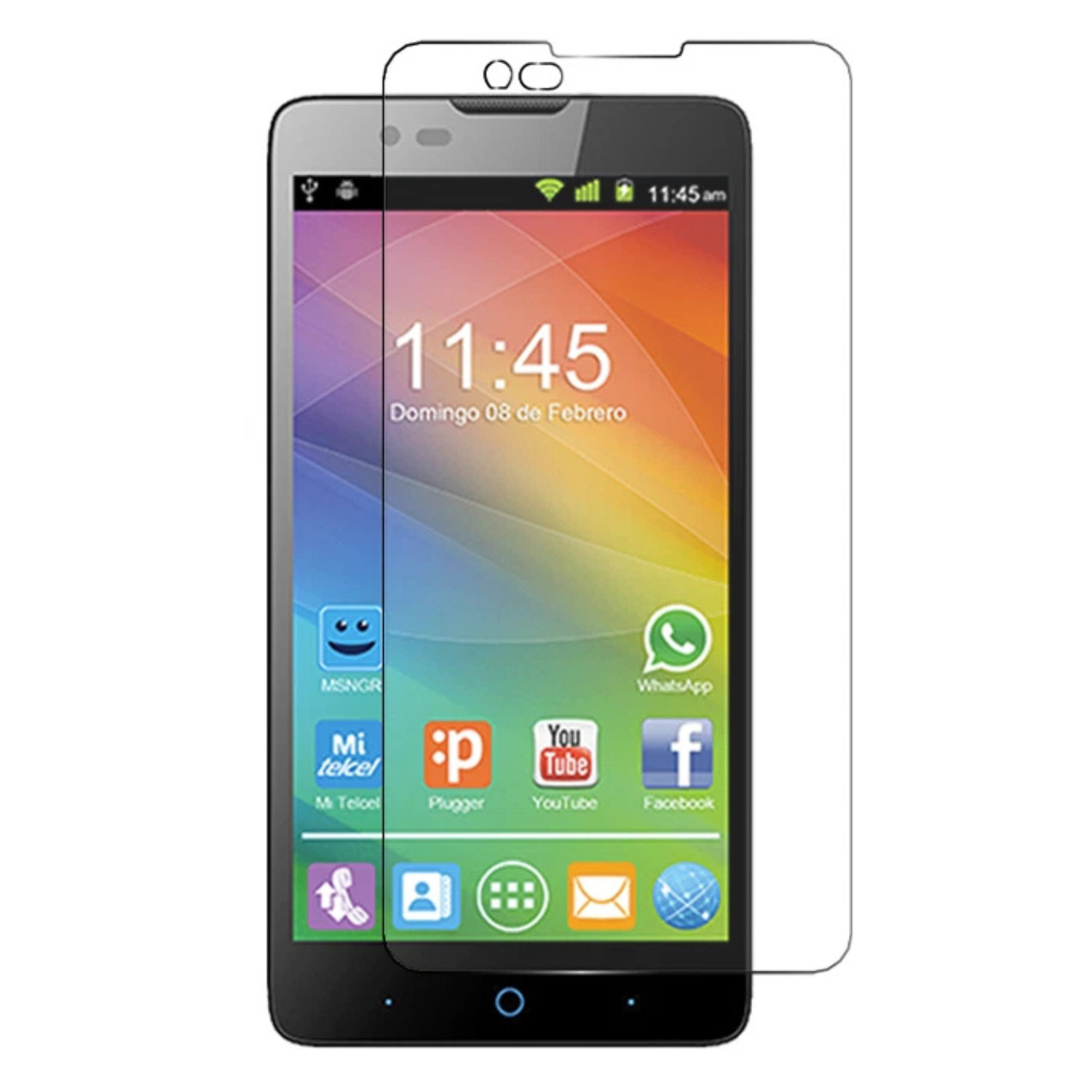 Two clear Hydrogel screen protectors for ZTE Blade L3 Plus by 9eight5, showing smooth, transparent surface with precise cutouts.