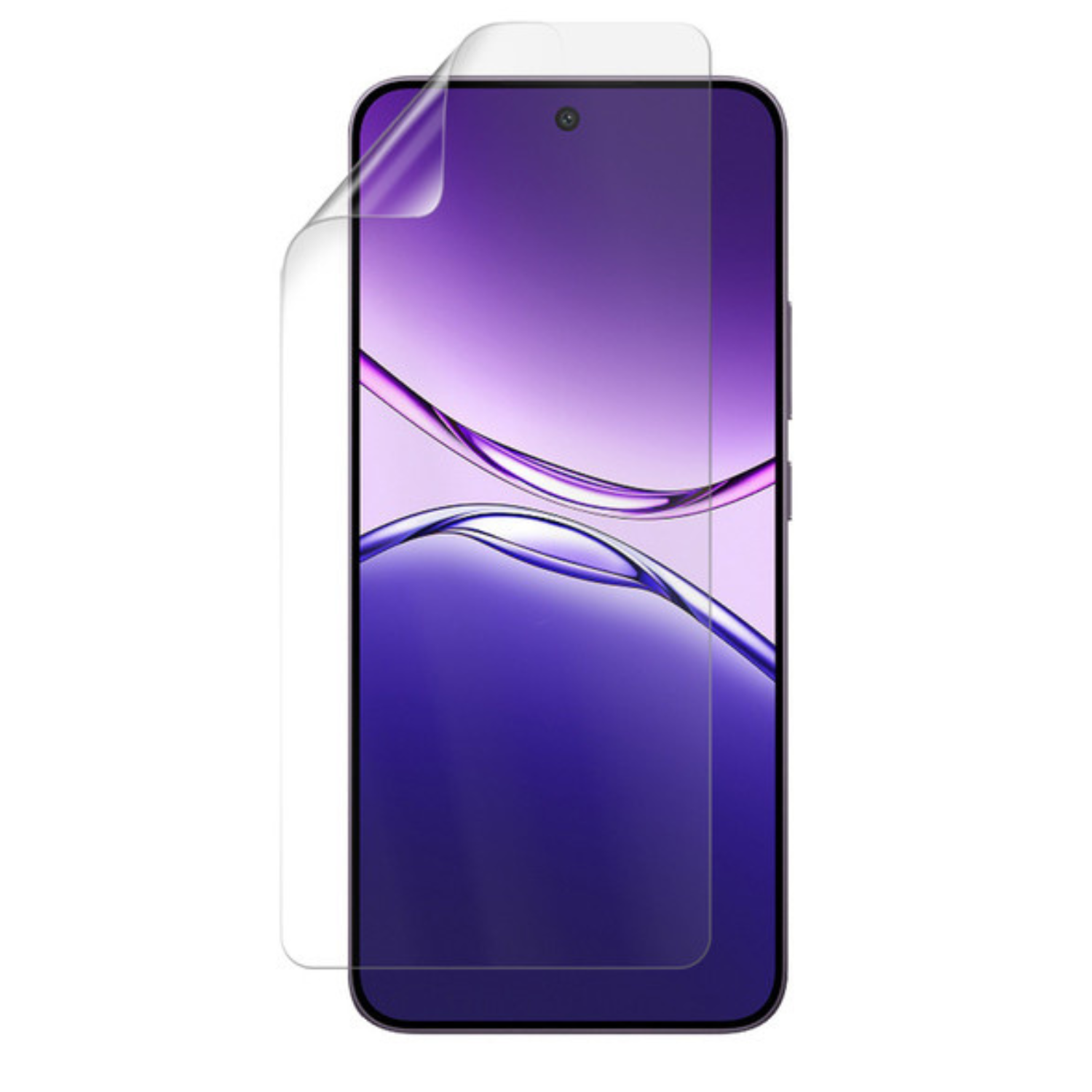 Hydrogel screen protector for OPPO F29 5G by 9eight5, showing the clear, flexible film covering the phone screen.