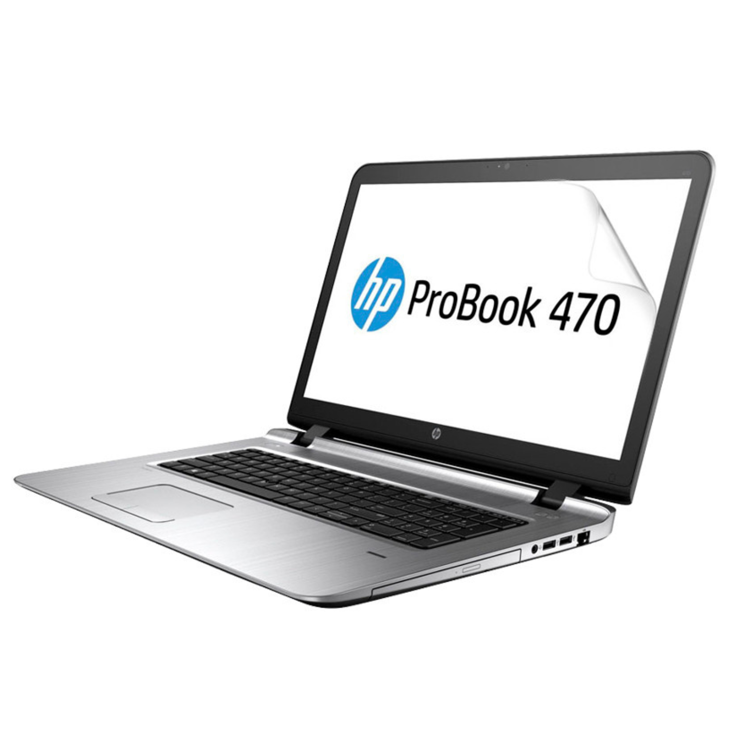 Hydrogel screen protector for HP ProBook 470 G3 by 9eight5, showing the transparent protective film on a laptop screen.