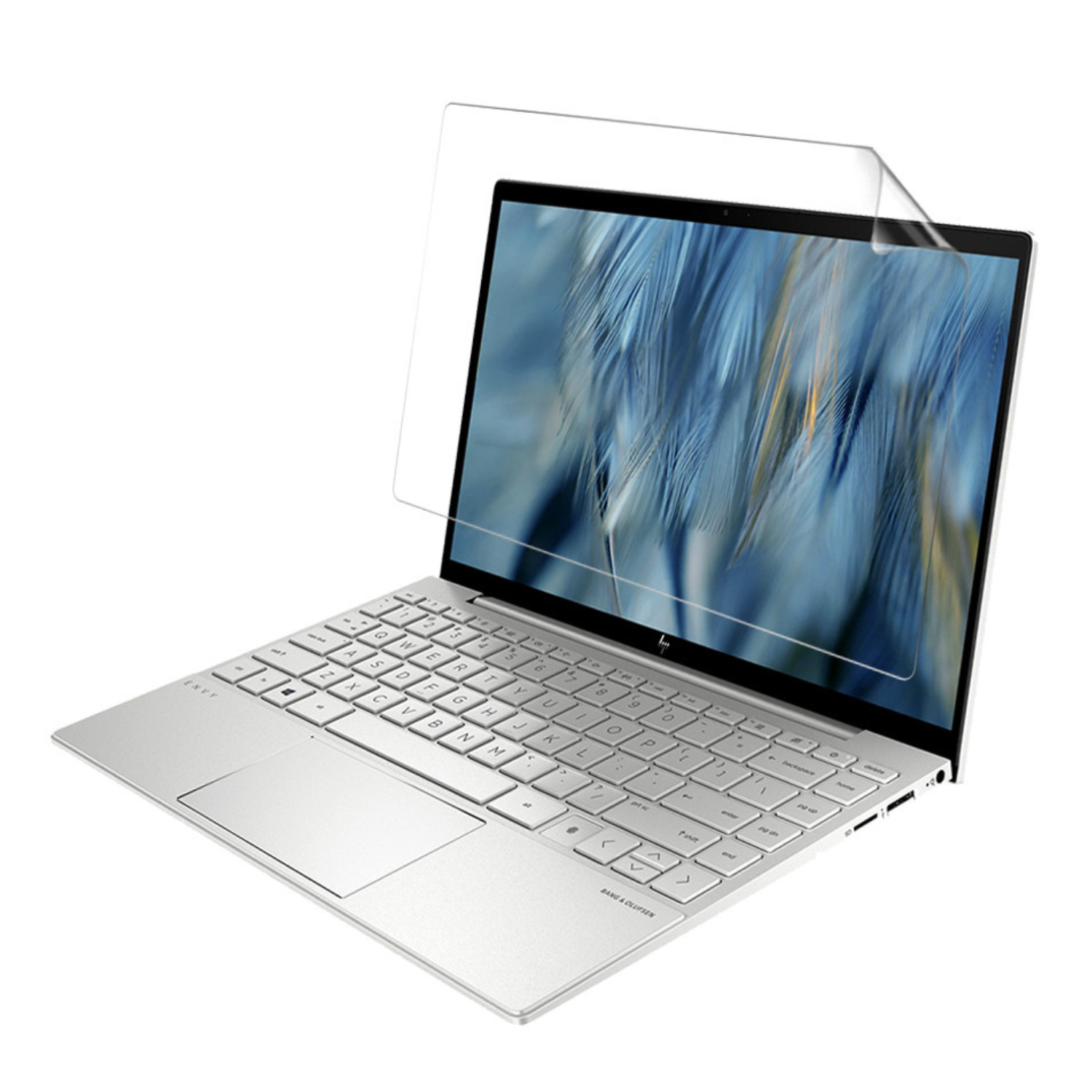 Two clear Hydrogel screen protectors for HP ENVY 13 BA0006NA laptops, designed by 9eight5 for screen protection and clarity.