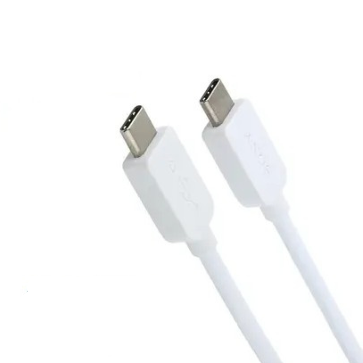 White 1m USB-C charger cable for Sony phones by 9eight5, featuring a durable design and standard USB-C connector for fast charging.