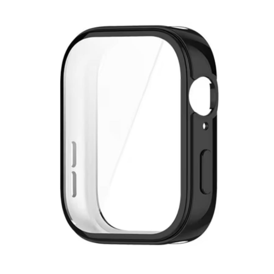 Black Huawei Watch Fit 5 Pro screen protector in a protective case, designed to shield the watch from scratches and impacts.