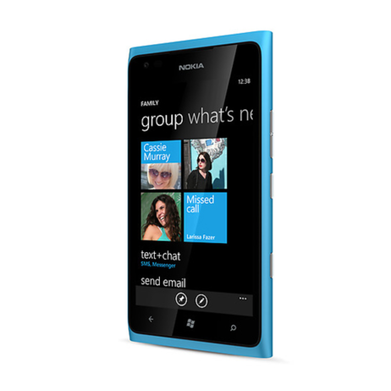 Two 9eight5 hydrogel screen protectors for Nokia Lumia 900 AT&T, shown in clear packaging for easy application.