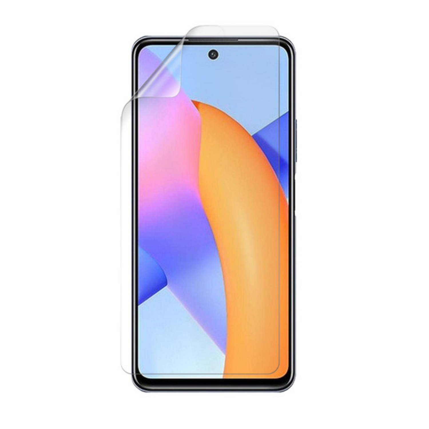 9eight5 Hydrogel screen protector for Honor 10X Lite 2020, pack of 2, showing clear, flexible protective film on smartphone screen.