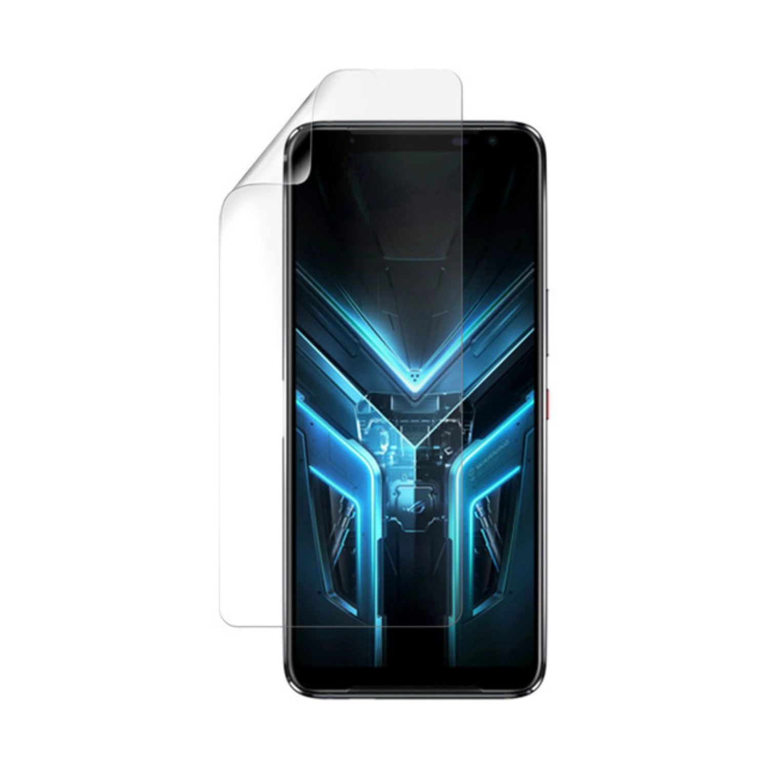 Two clear Hydrogel screen protectors for Asus ROG Phone 3 by 9eight5, displayed on a plain background.