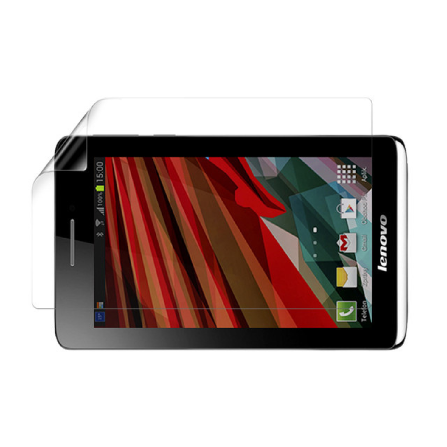 Two clear hydrogel screen protectors for Lenovo Idea Tab S5000 by 9eight5, designed to shield the tablet screen from scratches.