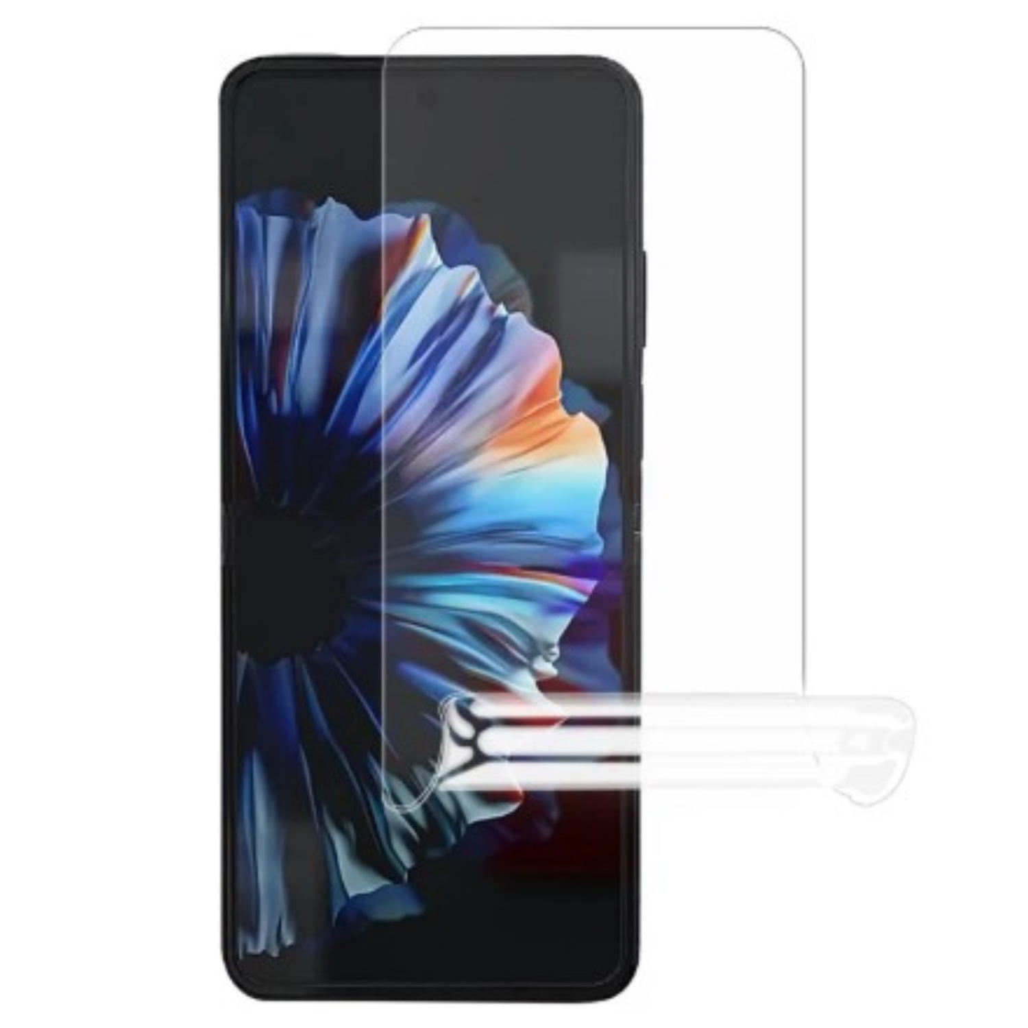 Two 9eight5 hydrogel screen protectors for Nubia Flip 2 shown in the image, designed to protect your phone screen from scratches.