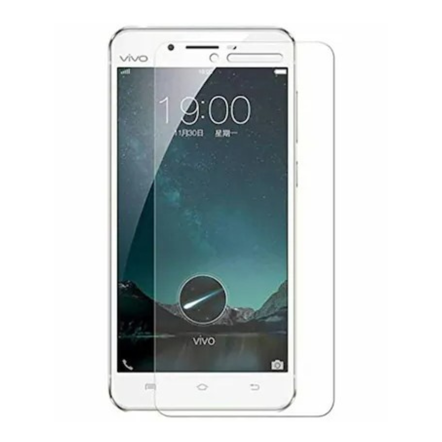 Two clear hydrogel screen protectors for Vivo X6S Plus by 9eight5, shown in a pack of two for easy application and protection.