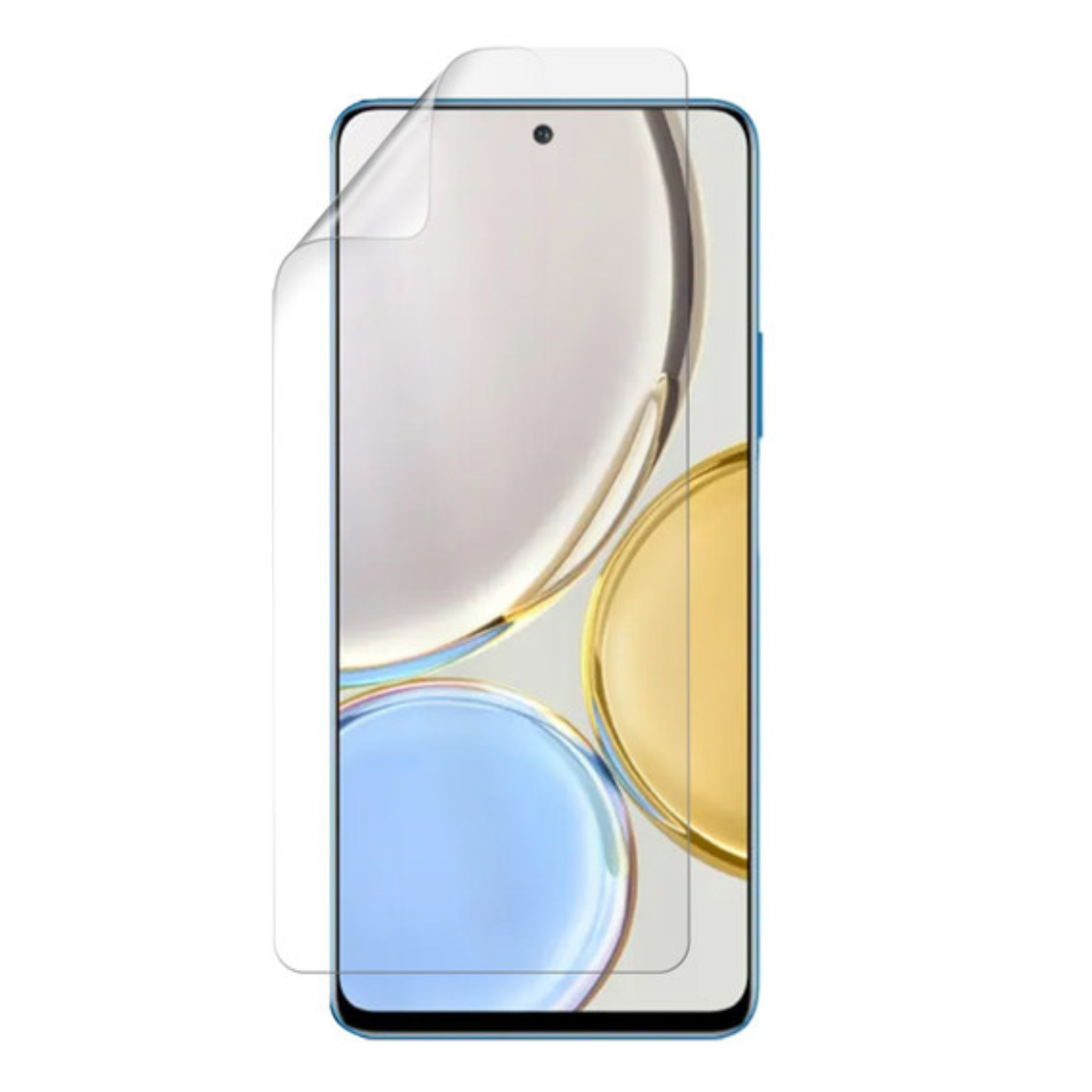 Hydrogel screen protector for Honor Magic4 Lite by 9eight5, showing a clear, flexible film fitting over the smartphone screen.