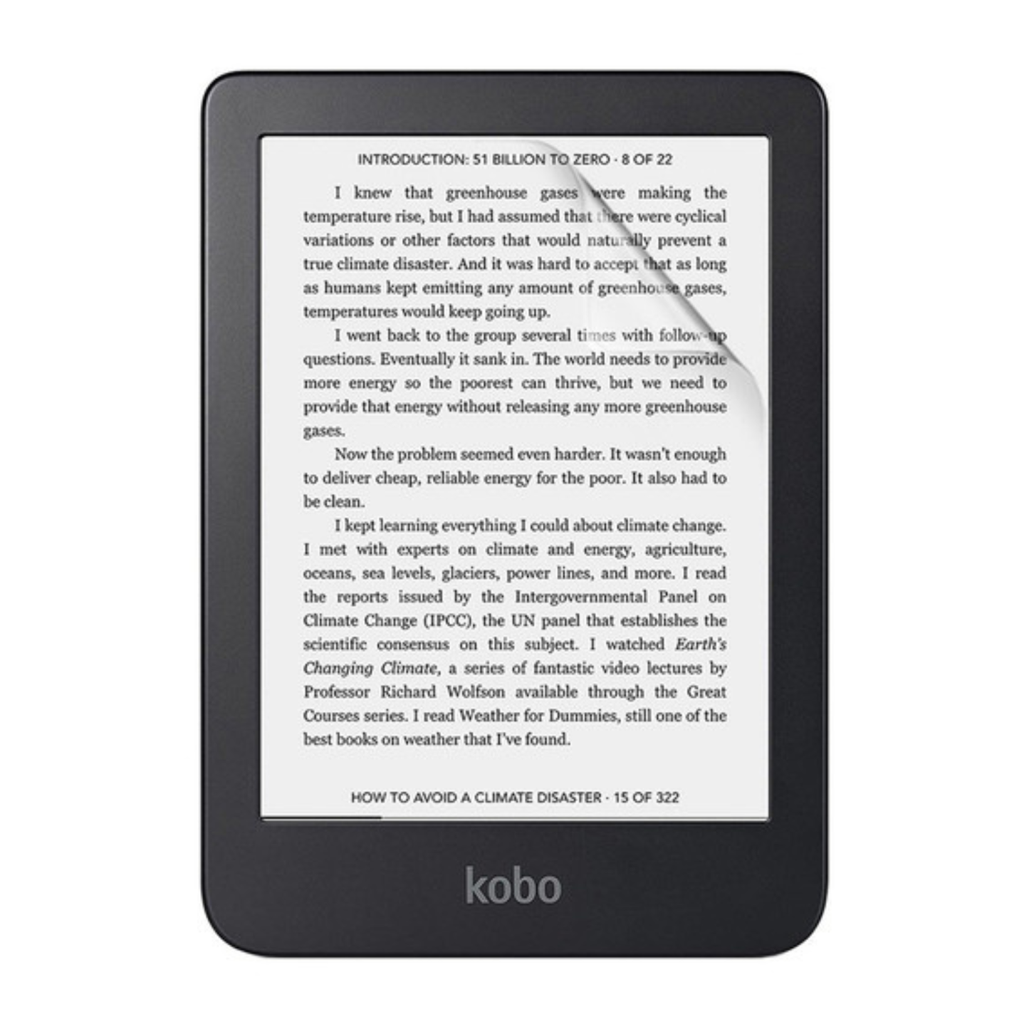 Hydrogel Screen Protector for Kobo Clara 2E (Pack of 2) 9eight5