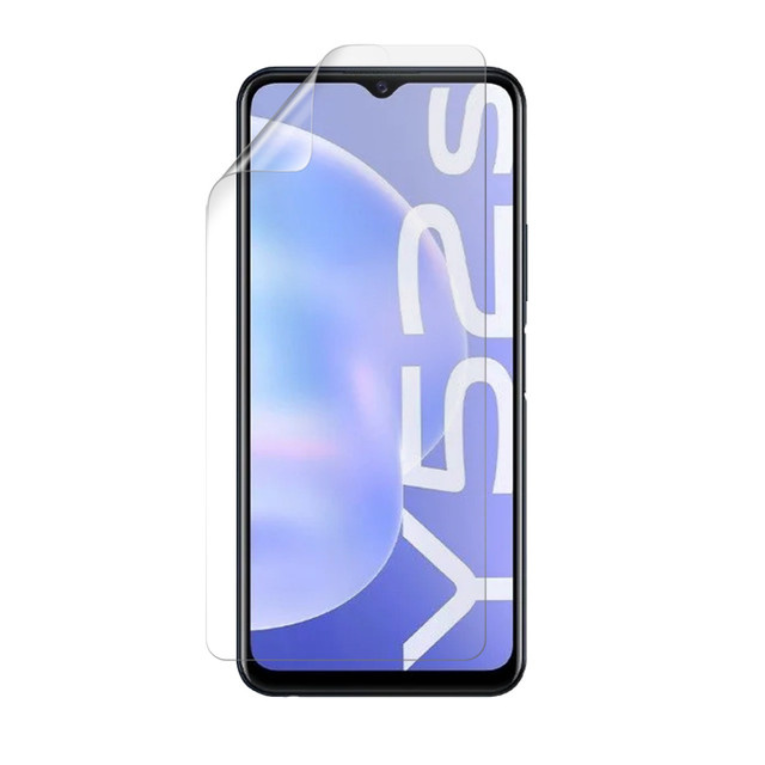 9eight5 Hydrogel screen protector for Vivo Y52s T1, clear film covering smartphone screen with precise cutouts