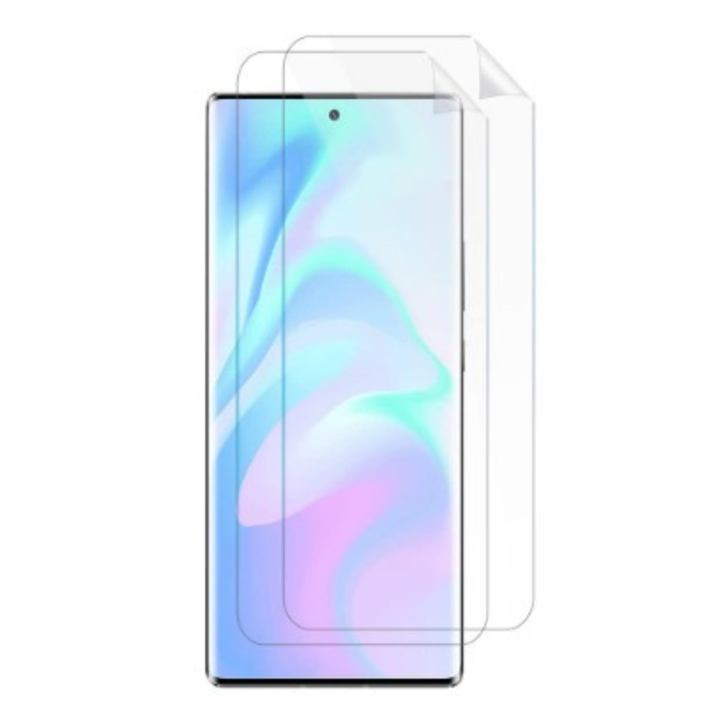 Hydrogel screen protector for ZTE Axon 30 Ultra 5G by 9eight5, showing the clear, flexible film designed to fit the phone screen.