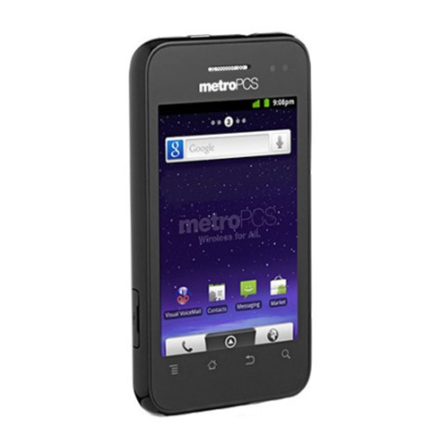 Hydrogel screen protector for ZTE Score M, by 9eight5, showing a clear and flexible protective overlay on the phone screen.