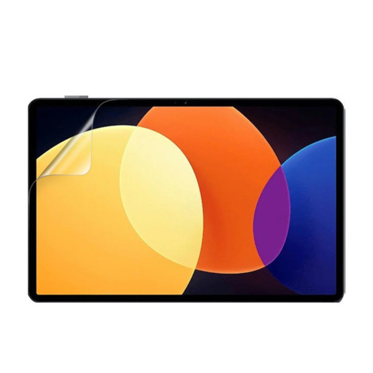 9eight5 Hydrogel screen protector for Xiaomi Pad 5 Pro 12.4-inch tablet, pack of 2, showing protective film on device screen