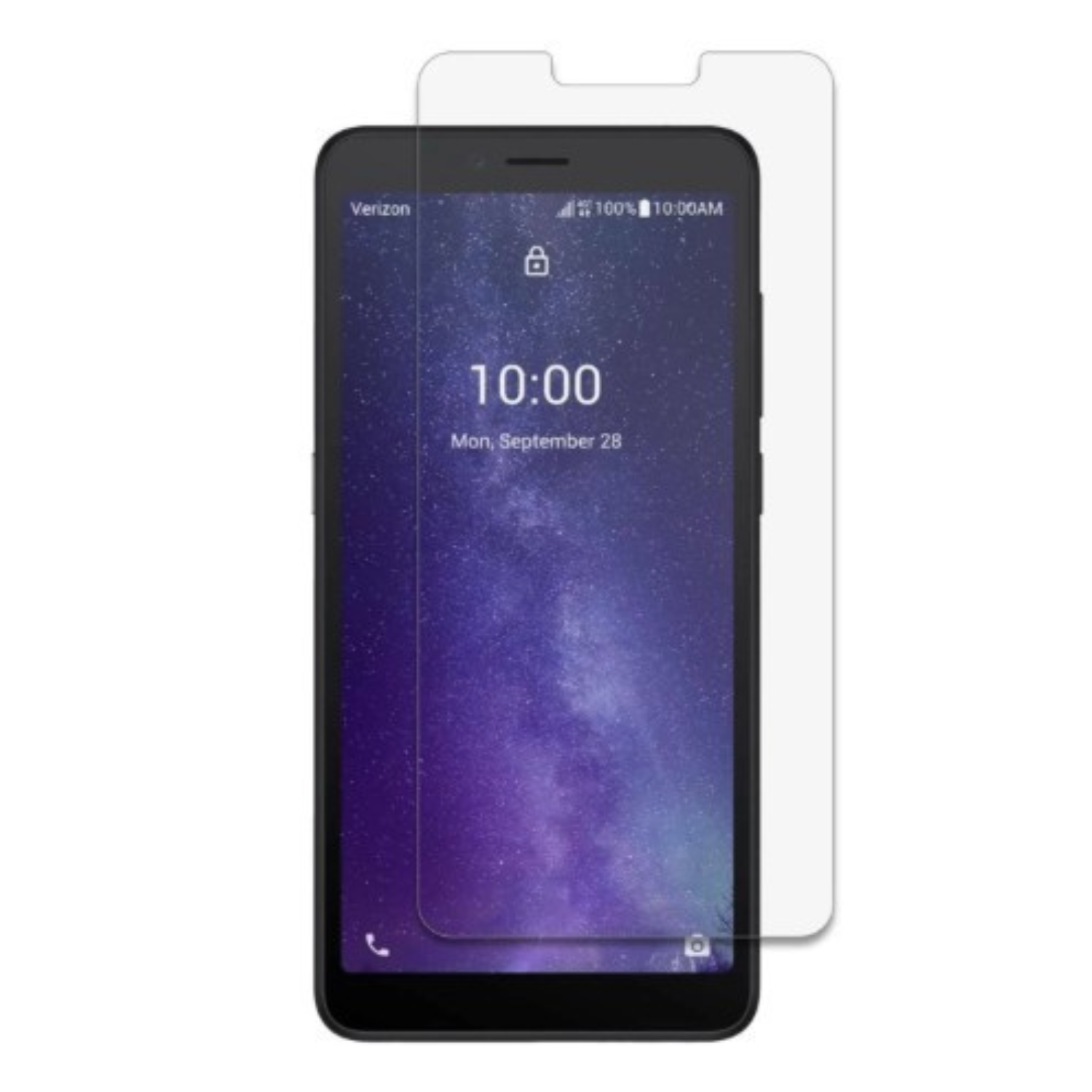 Pair of 9eight5 Hydrogel Screen Protectors for TCL Signa smartphones, showing clear, flexible protectors with precise cutouts.