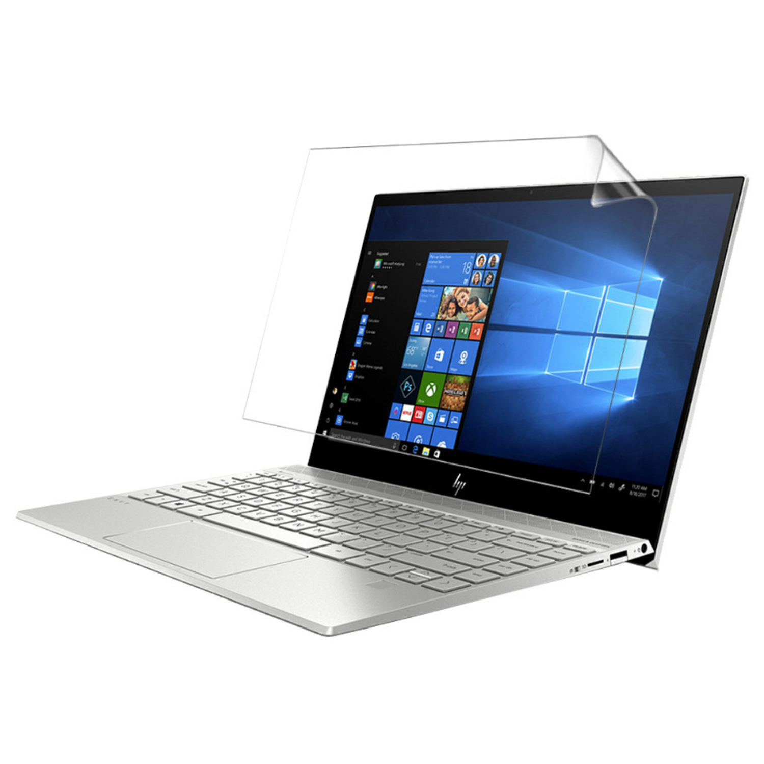 Hydrogel screen protector for HP ENVY 13 AQ1009NA laptop, clear and flexible protective film by 9eight5.