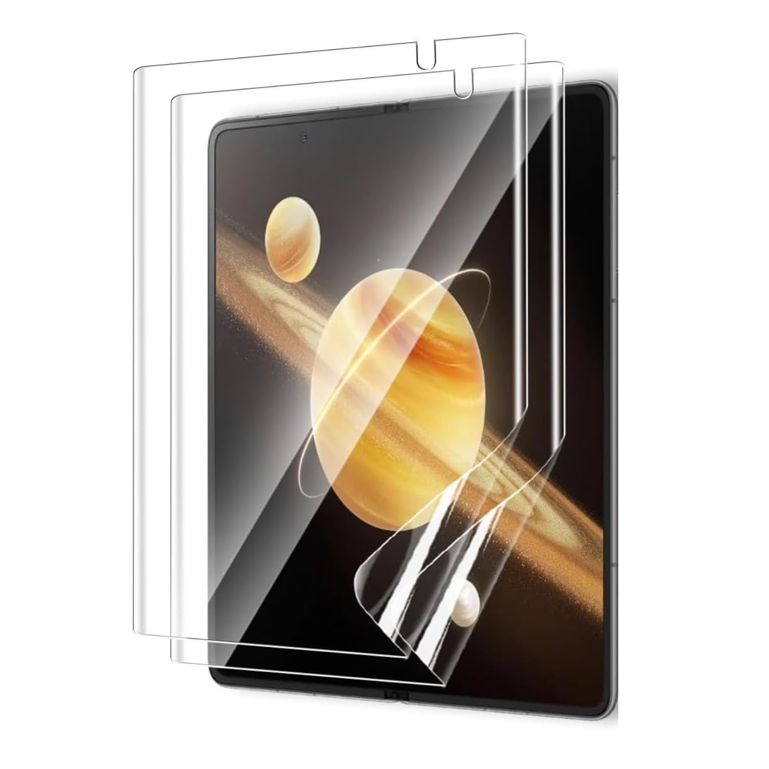 Hydrogel screen protector for Honor Magic V3 by 9eight5, showing a clear, flexible film fitted on a smartphone screen.