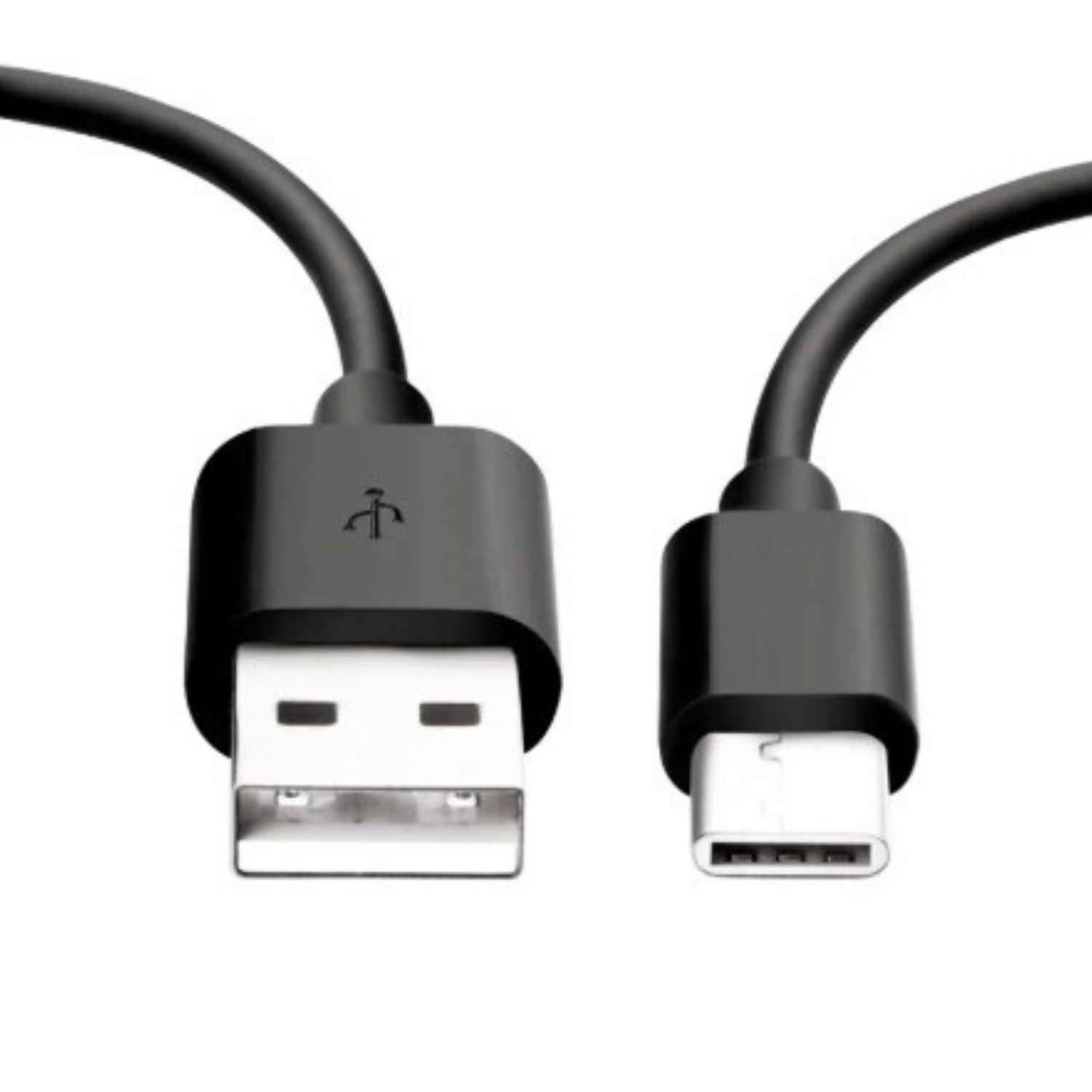 Black 1m USB-A to USB-C charger cable for HTC phones by 9eight5, showing the cable with USB connectors on each end.