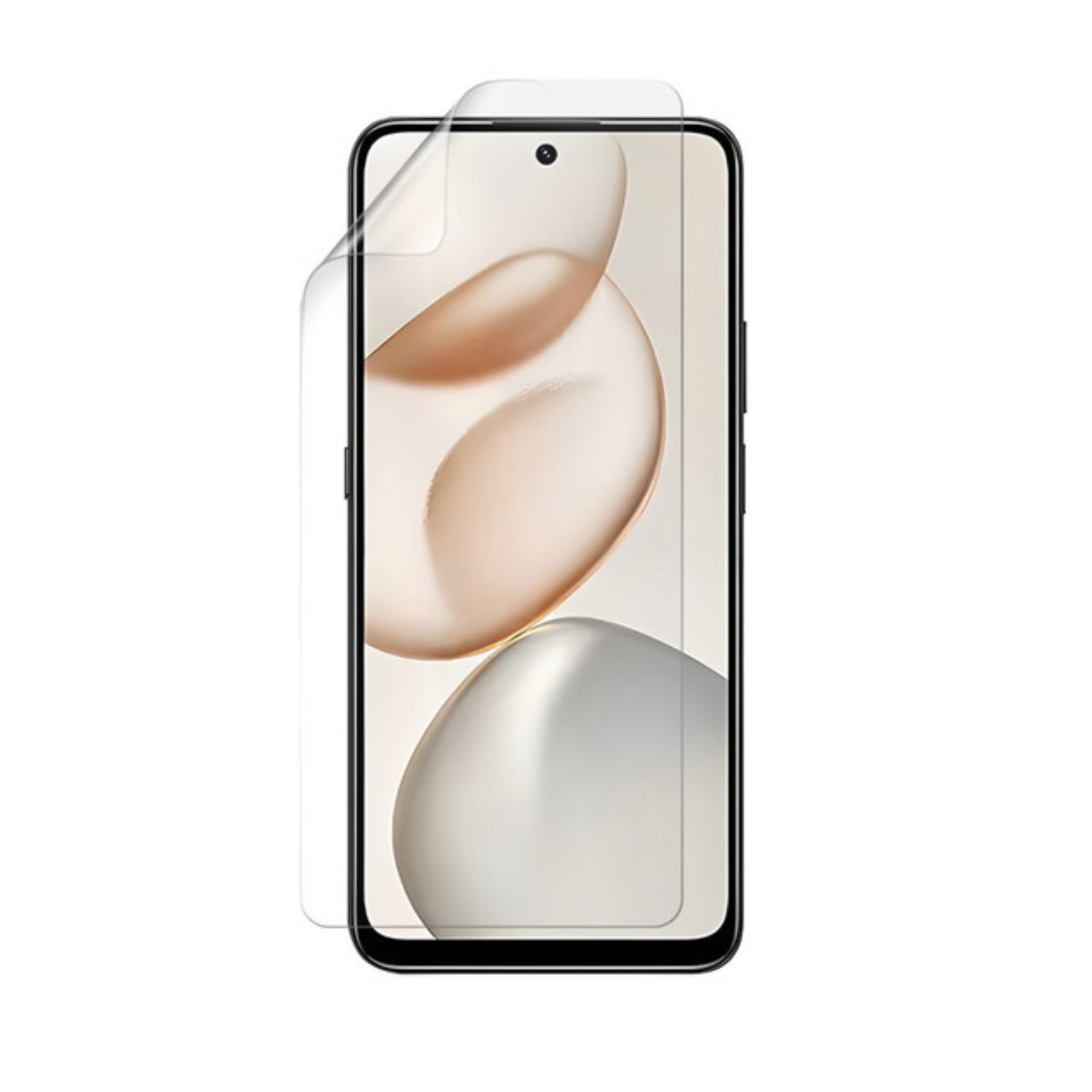 Hydrogel screen protector for Honor X7d by 9eight5, shown on a smartphone in a pack of two.