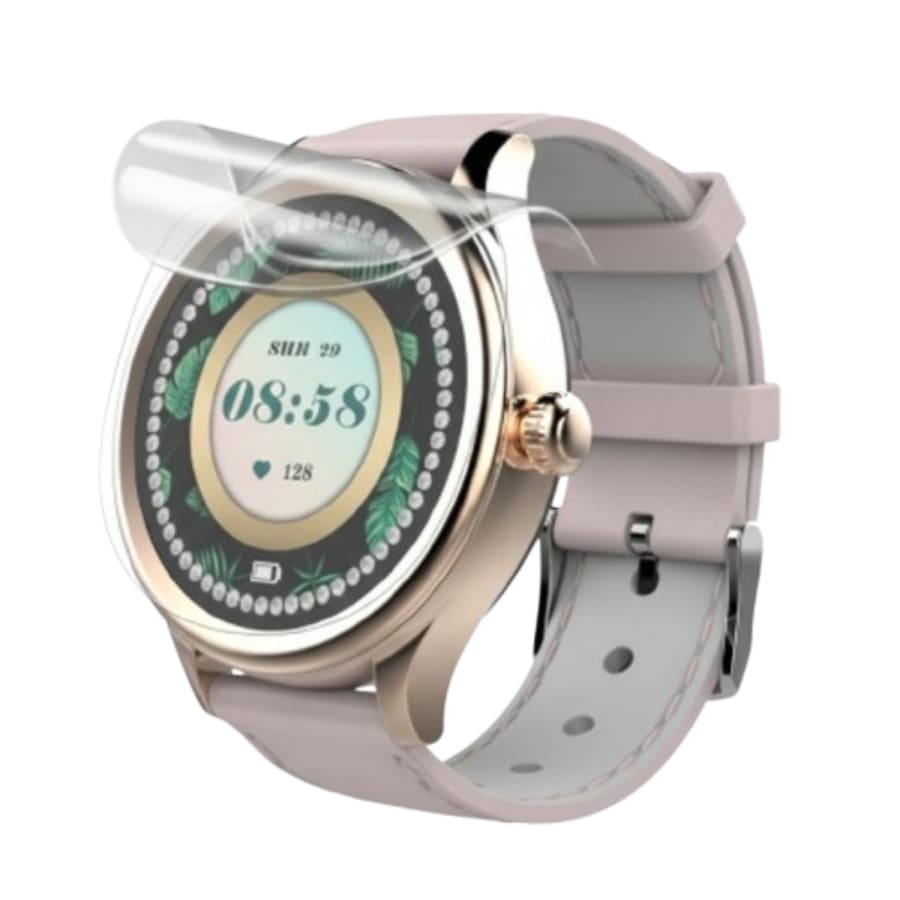 Six clear hydrogel screen protectors for Kogan M2 AMOLED smartwatch, durable and easy to apply.