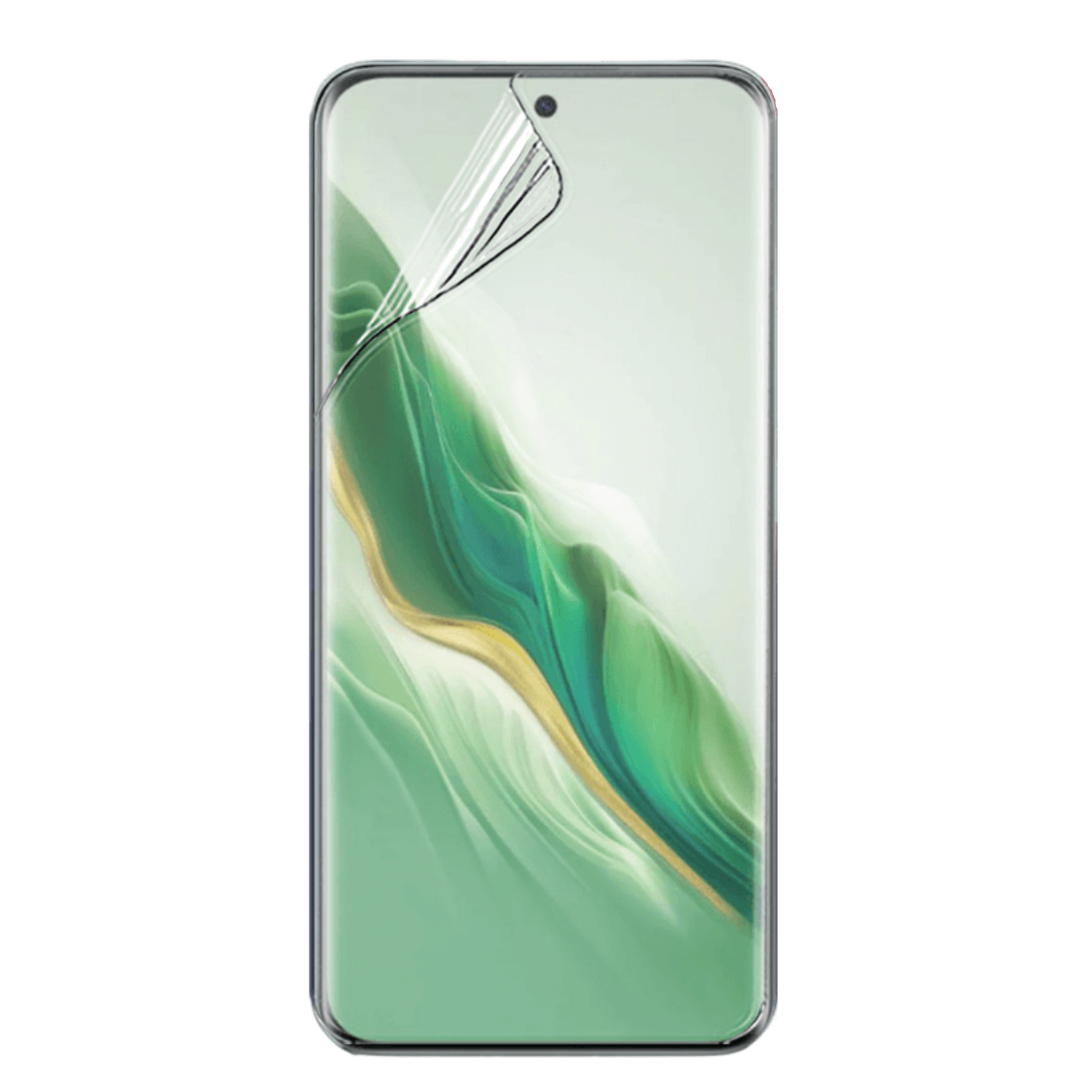 Two 9eight5 hydrogel screen protectors for Honor Magic6 smartphone, showing clear, flexible film covers in packaging.