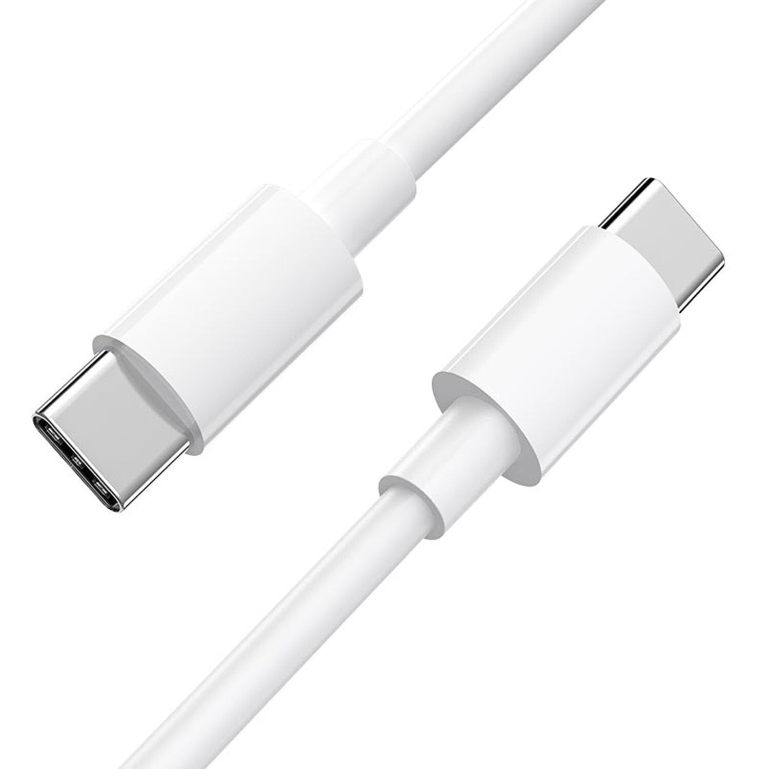 White 1m USB-C to USB-C charger cable for Nokia phones, compatible electronics accessories by 9eight5.