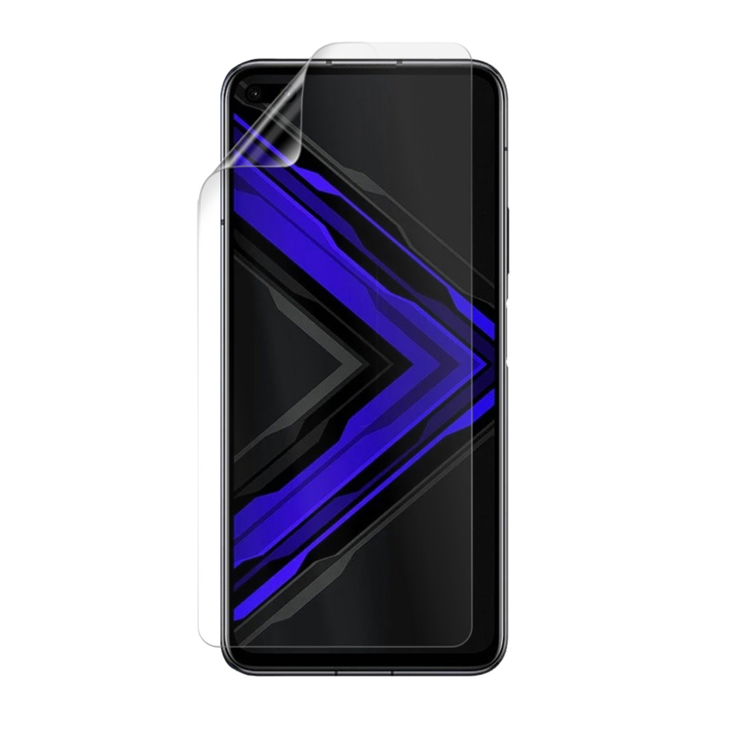 9eight5 hydrogel screen protector for Honor Play 4 Pro, showing a clear, transparent film designed to protect the device screen.