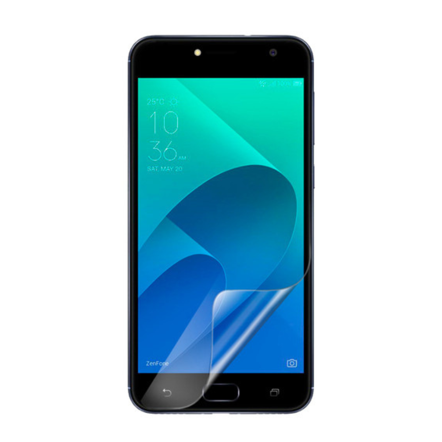 Two 9eight5 hydrogel screen protectors for Asus Zenfone 4 Selfie ZB553KL, clear and flexible for screen protection.