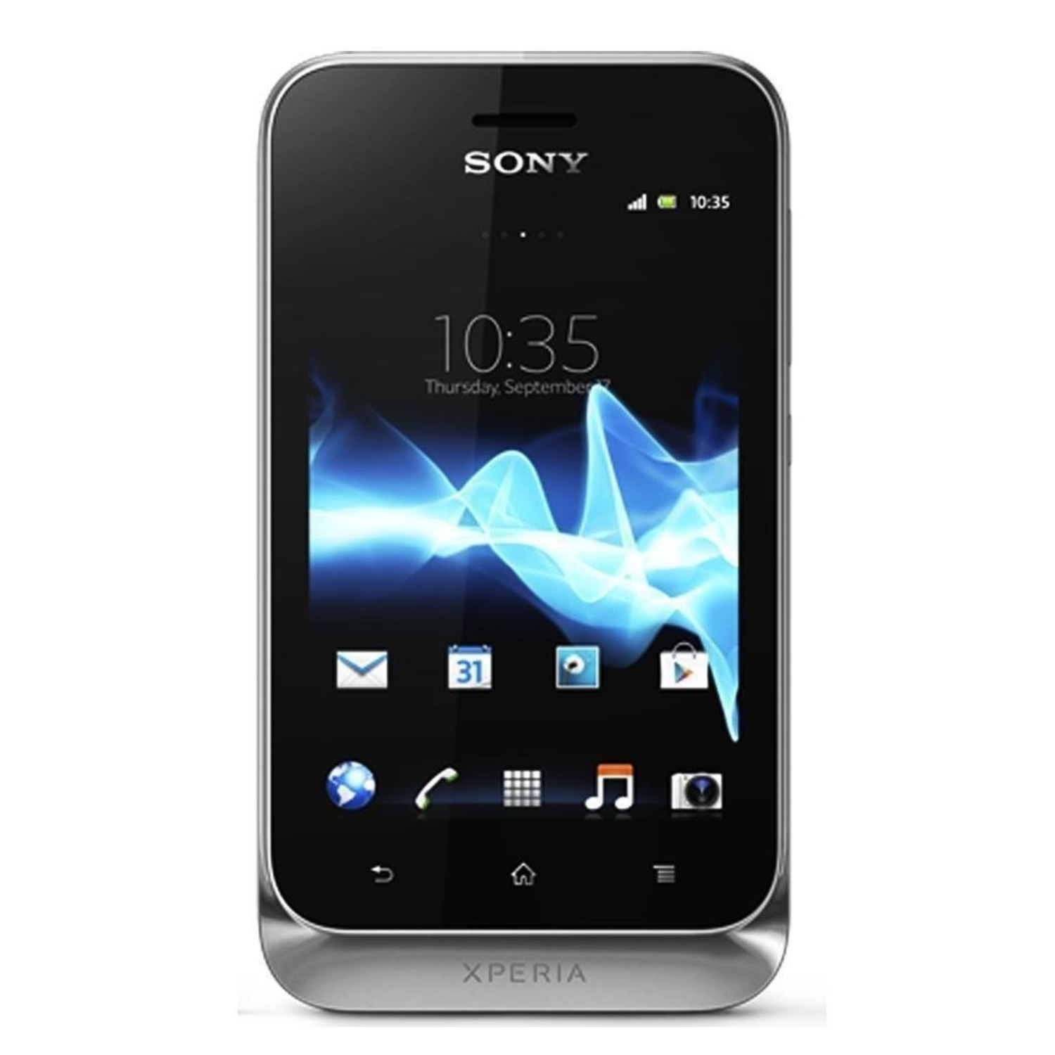 Two clear hydrogel screen protectors for Sony Xperia Tipo by 9eight5, showing the transparent film and packaging.
