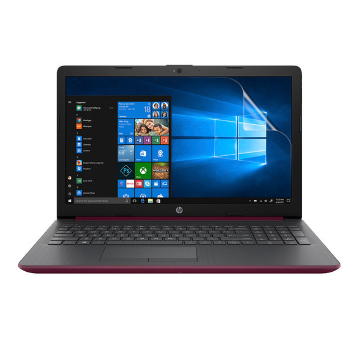 Hydrogel screen protector for HP 15 DB0062NA laptop, showing clear, flexible, and easy-to-apply coverage on the screen.