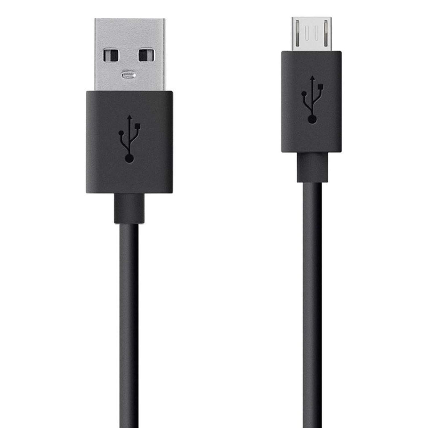 Black 1m USB-A to micro-USB charger cable for Nokia phones by 9eight5, ideal for charging and data transfer.