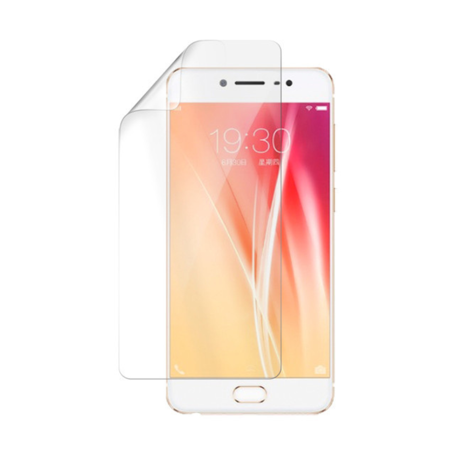 Two 9eight5 hydrogel screen protectors for Vivo X7 Plus, showing clear, flexible film covers for phone screen protection.