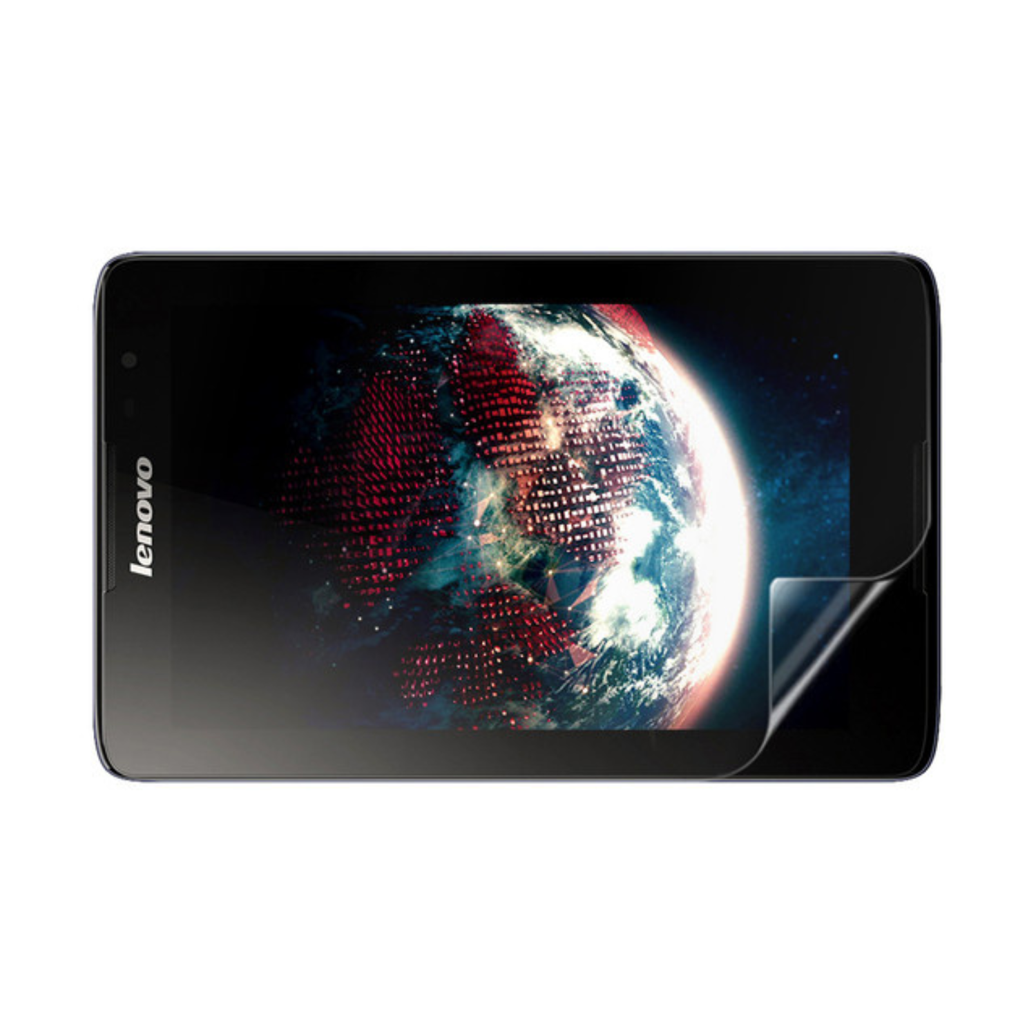 Two 9eight5 hydrogel screen protectors for Lenovo A8-50 A5500 tablet, showing clear, flexible film covers for screen protection.