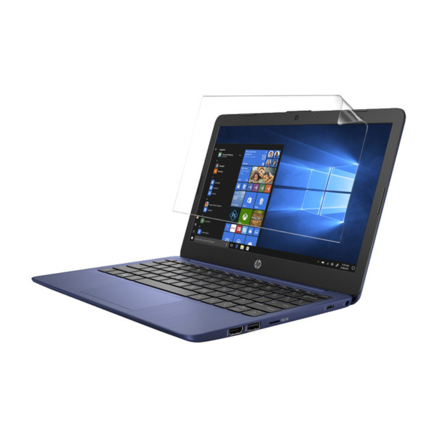 Hydrogel screen protector for HP Stream 11 AK0001NA by 9eight5, showing the clear, flexible film designed to protect the laptop screen.