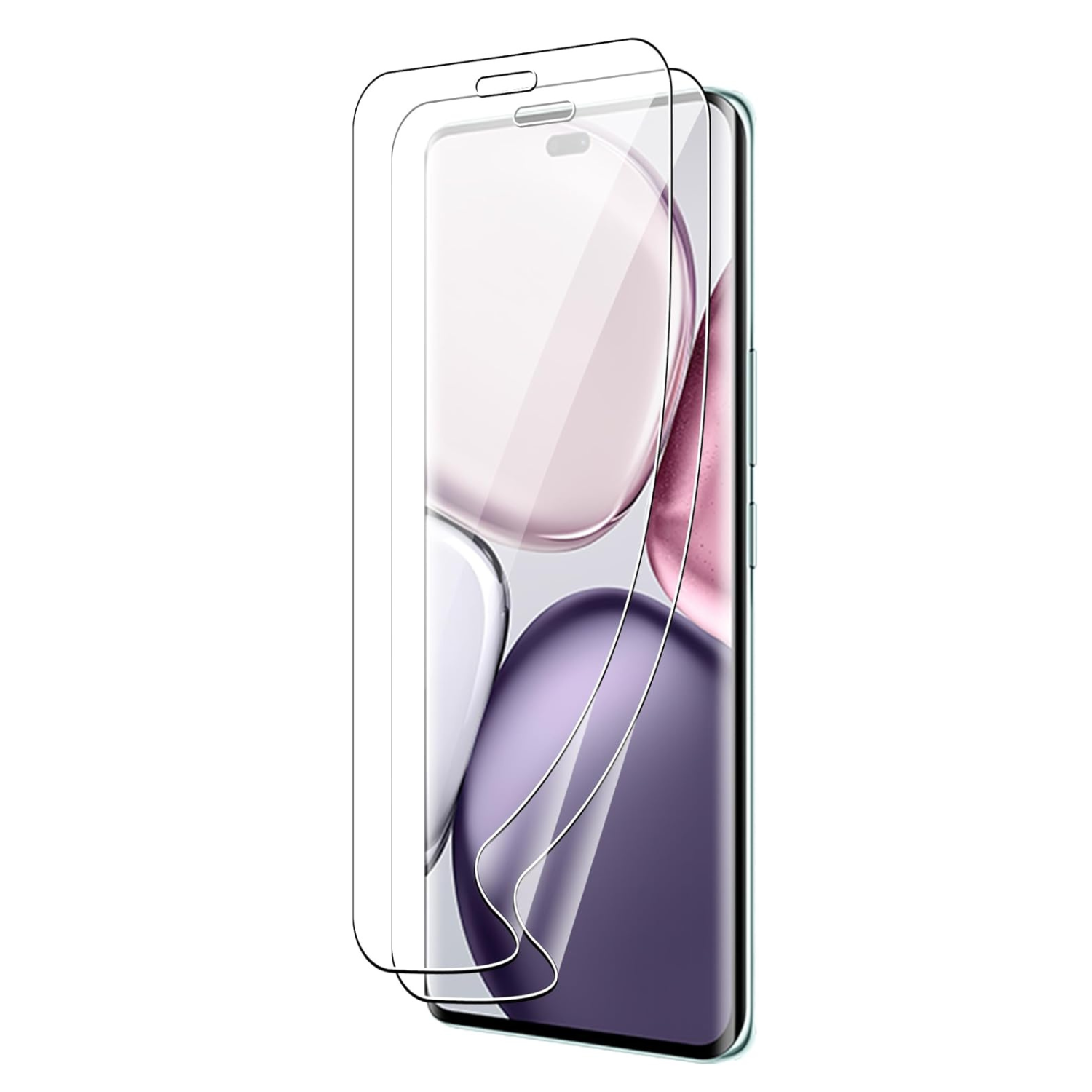 Two 9eight5 hydrogel screen protectors for Honor Magic7 Lite smartphone, showing clear, flexible protective sheets in the image.
