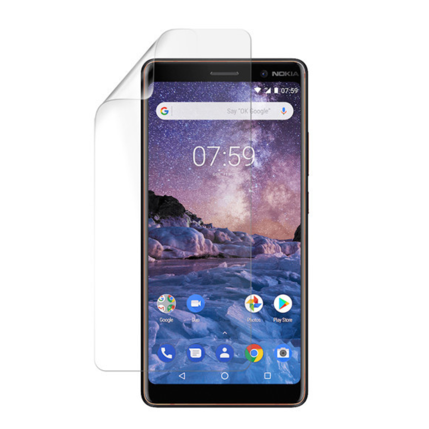 Hydrogel Screen Protector for Nokia 7 Plus (Pack of 2) 9eight5