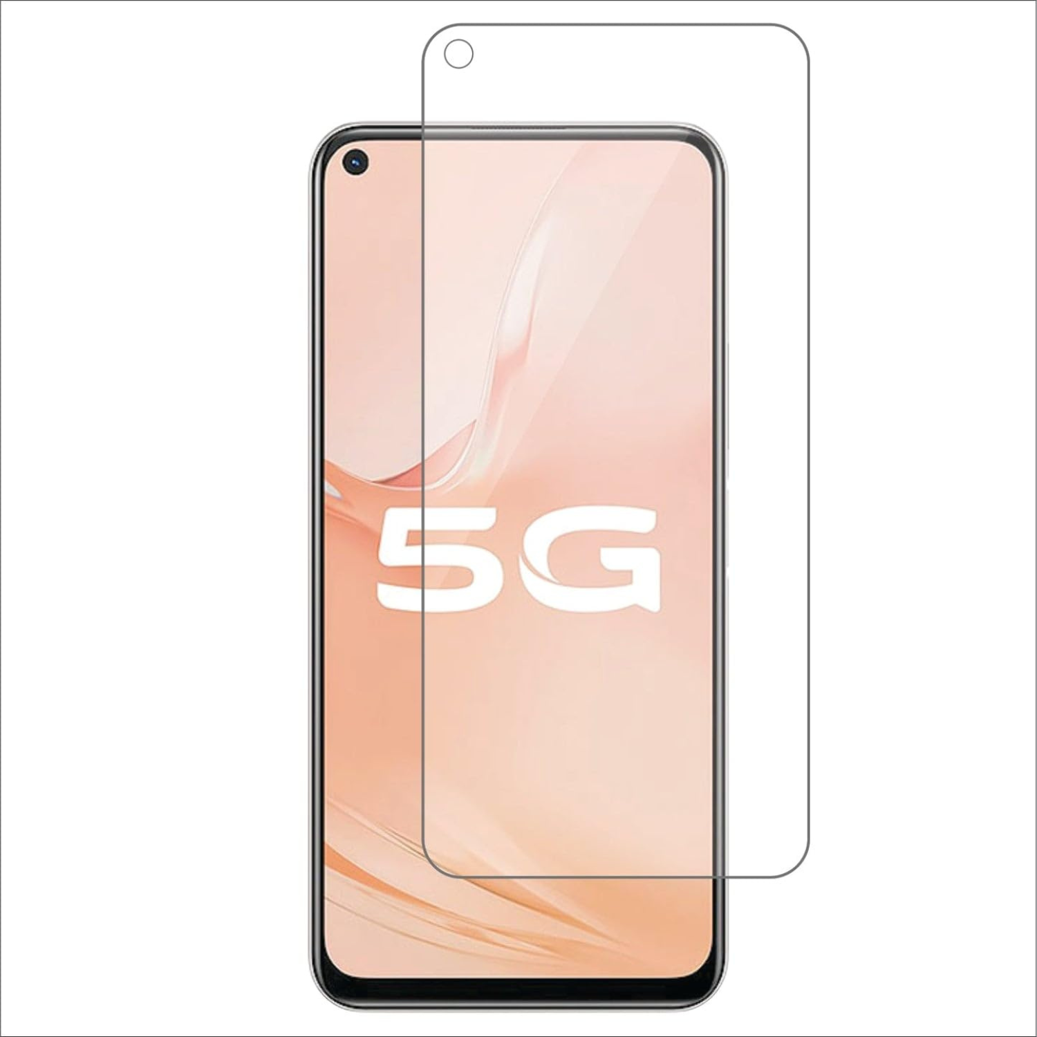 Two 9eight5 hydrogel screen protectors for Vivo Y51s, clear and flexible protection for phone screens, in a pack of two.