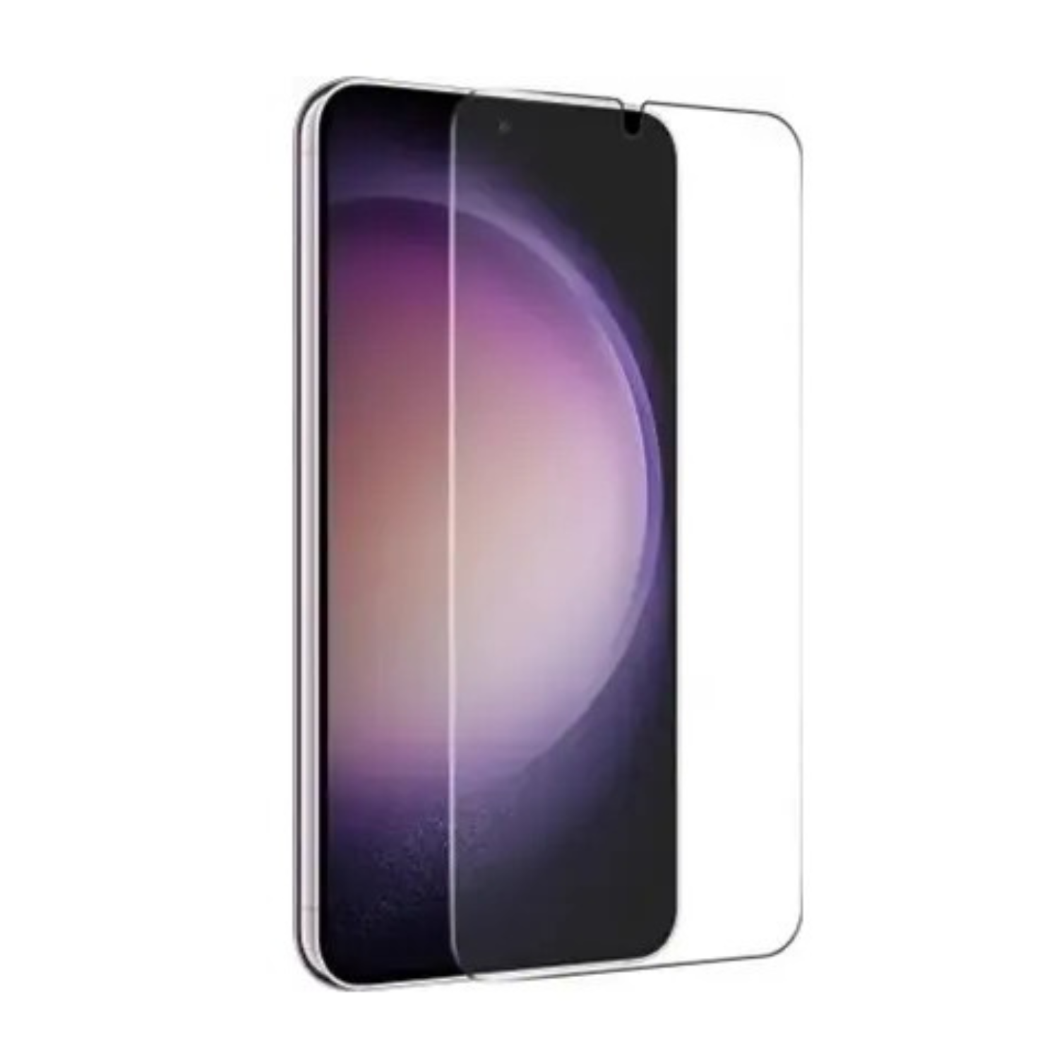 Two clear 9eight5 screen protectors for Samsung S26 Plus smartphones, offering protection with a transparent, slim design.