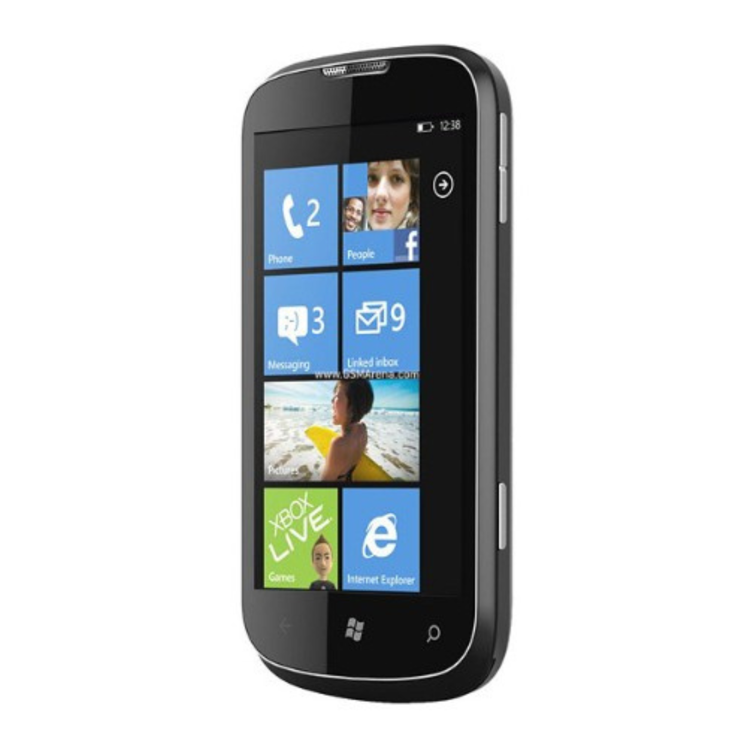 Hydrogel screen protector for ZTE Orbit by 9eight5, showing the clear, flexible film fitting over the phone screen.