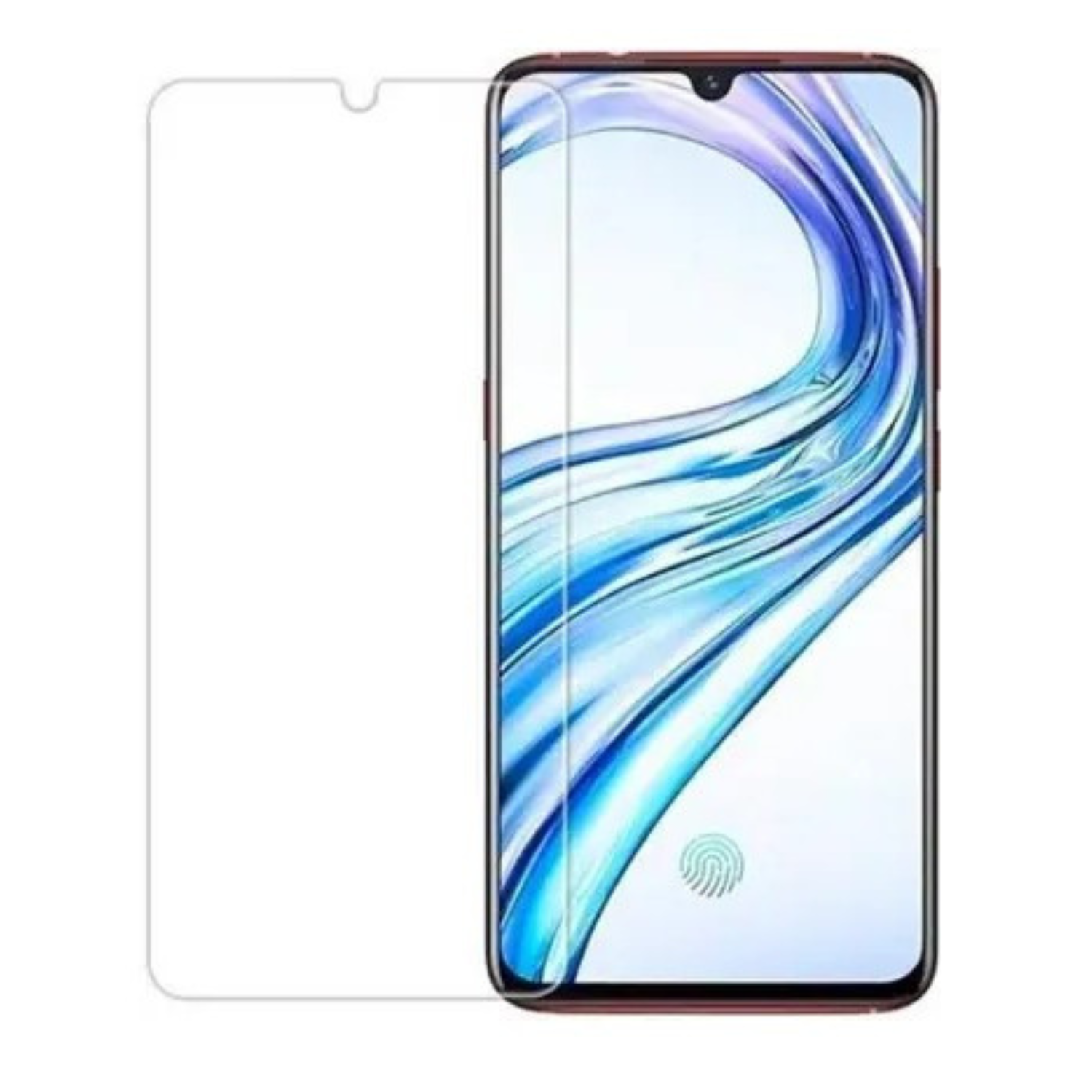 Two 9eight5 hydrogel screen protectors for Vivo V11 shown in clear packaging, designed to protect the phone screen from scratches.