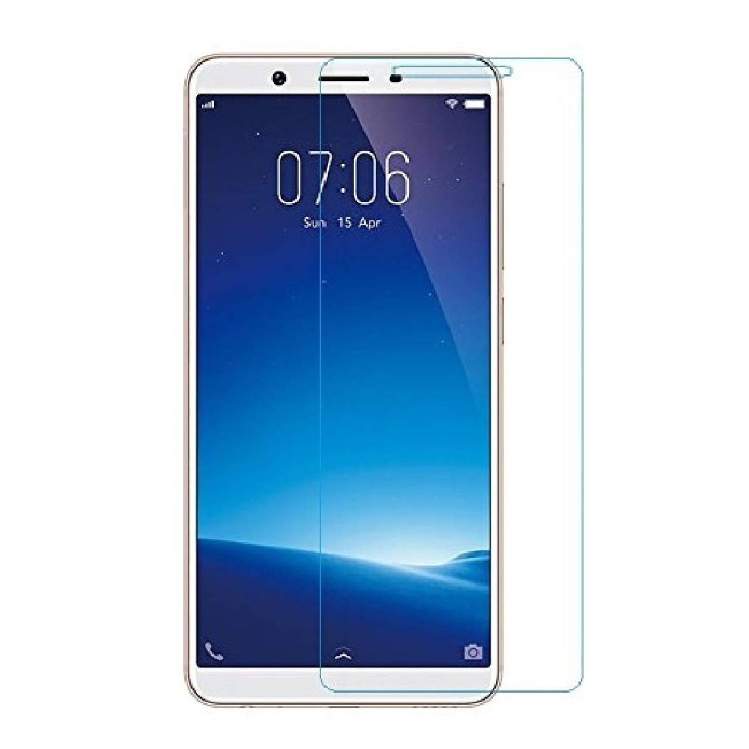 Two 9eight5 hydrogel screen protectors for Vivo Y71 shown in the image, designed to protect and preserve your smartphone screen.